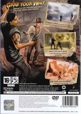 Indiana Jones and the Staff of Kings box cover back